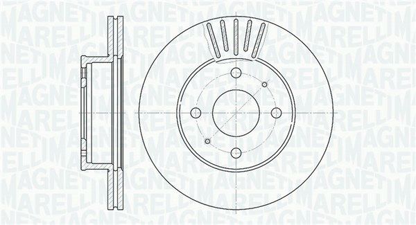 MAGNETI MARELLI stabdžių diskas 361302040266